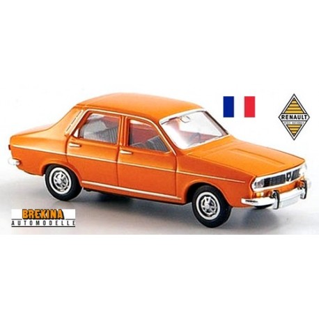 Renault 12 TS berline 1974 orange - sold out by Brekina