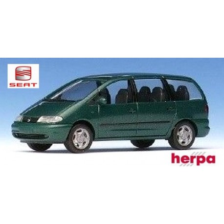 Seat Alhambra monospace (1996) bleu vert métallisé - Promotionnel pour Seat