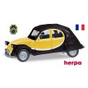 Citroen 2cv Charleston jaune et noire