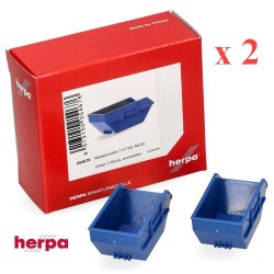 Set de 2 bennes déposables 7 m3 bleues