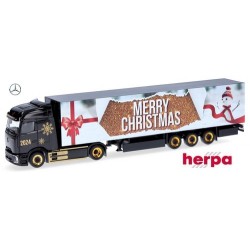 MB eActros 600 Procabin  + semi-remorque fourgon "Merry Christmas"