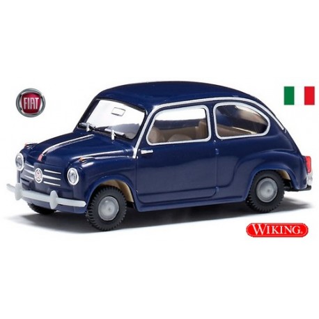 Fiat 600 (1956) bleu foncé