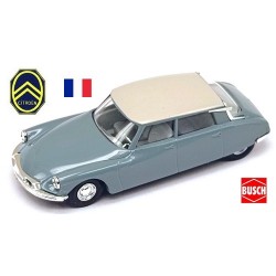 Citroen DS 19 berline (1955) gris souris & toit gris clair - sold out by Busch