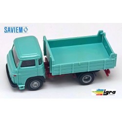 Saviem SG3 camion benne bleu turquoise