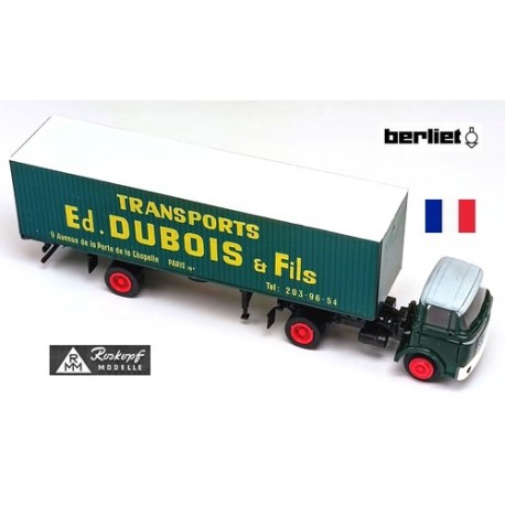 Berliet TAK + semi-remorque fourgon avec hayon "Transports Dubois"