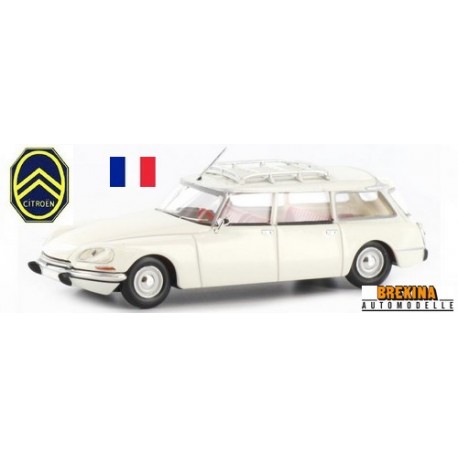 Citroen DS break (1969)  avec galerie et antenne blanche